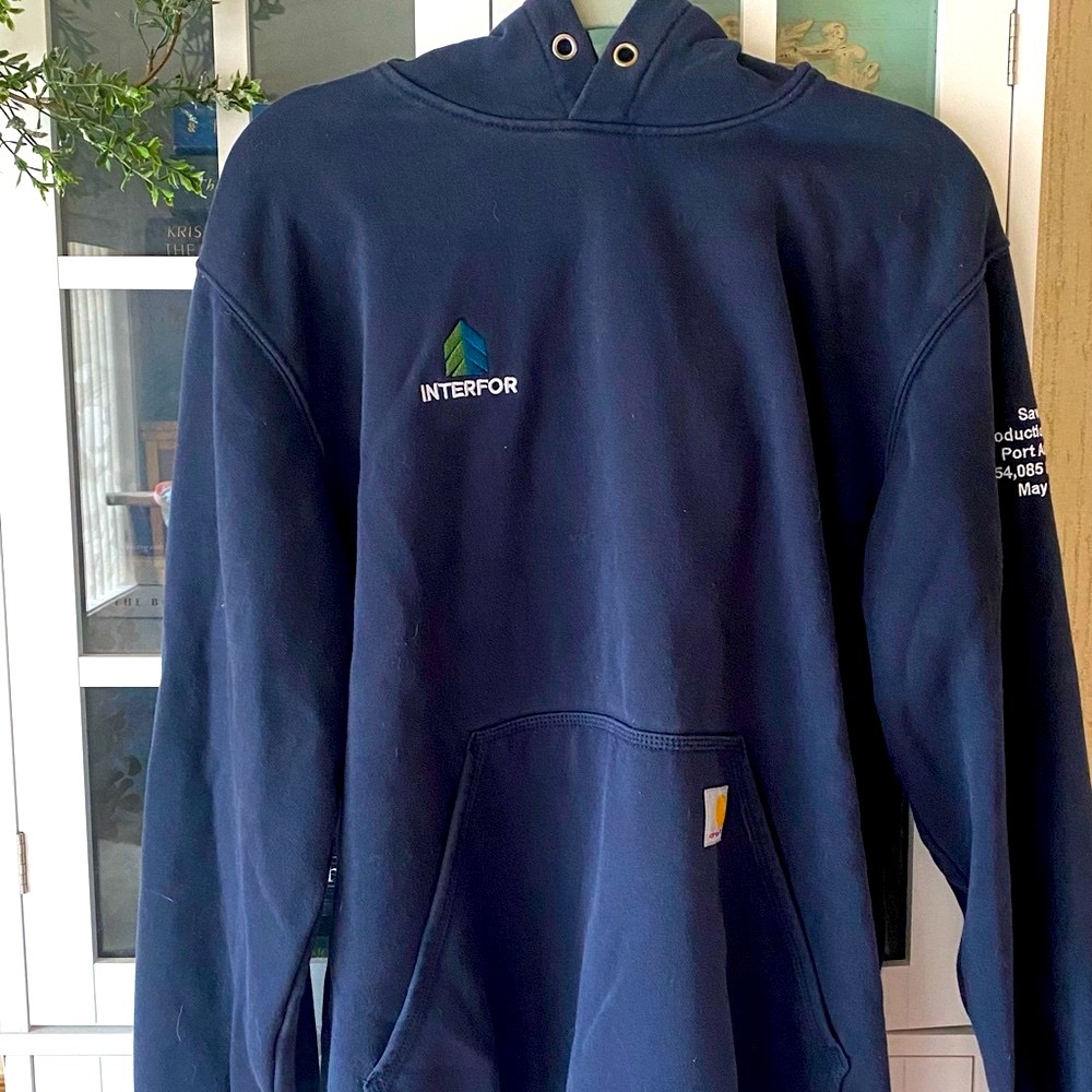 🌀 Carhartt Navy Blue Hoodie